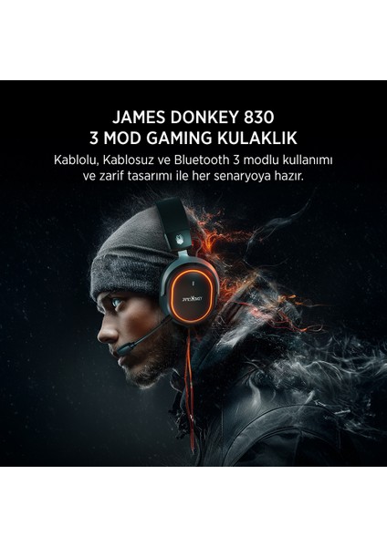 830 Triple Mode (Bluetooth/2.4g/usb) Gaming Kulaklık fiyatları