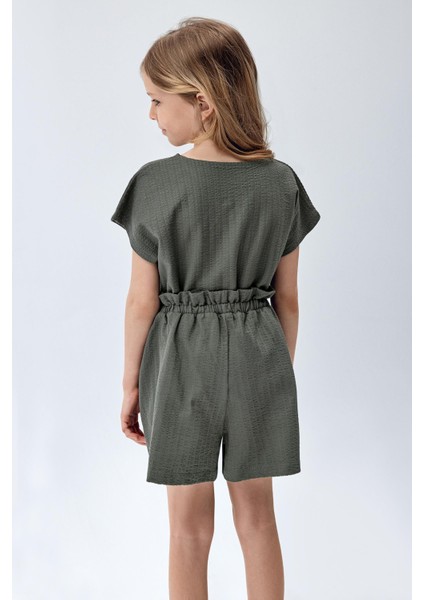 Kız Çocuk Dokulu Pijama Takım Yeşil Renk fiyatları