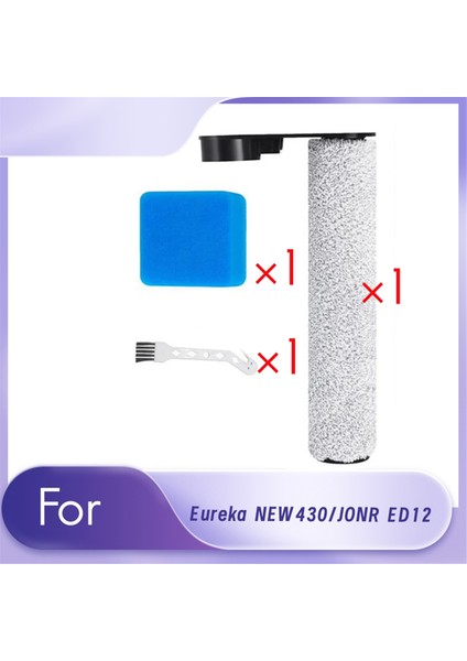 Jonr ED12 Eureka NEW430BL Zemin Fırçalama Makinesi Yedek Parçaları Için Ana Fırça ve Sünger Seti Değiştirilebilir Ana Fırça Süngeri (Yurt Dışından)