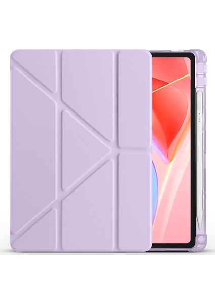 Lenovo Tab TB-311FU Kılıf Tri Folding Kalem Bölmeli Standlı Kılıf