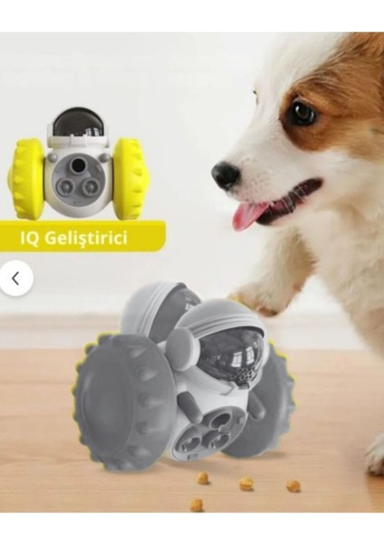 Yeni Nesil Kedi ve Köpek Interaktif Mama Dağıtıcı Ödül Maması Atıcı Robot