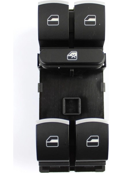 Volkswagen Vw Jetta 2006-2010 Uyumlu Sol Ön Dörtlü Krom Cam Açma Düğmesi ve Çerçevesi Siyah indirimleri