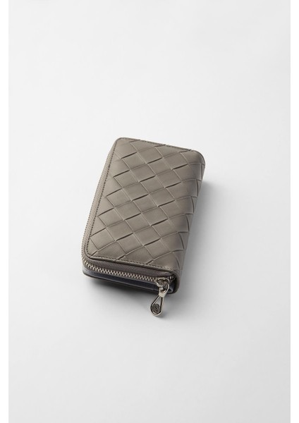 Büyük Boy Desenli Kadın Cüzdan - 65307 - Gri/buz Mavisi indirimleri