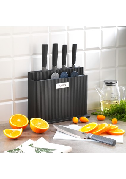 Forge Kesme Tahtası/bıçak Seti 10 Parça-Siyah