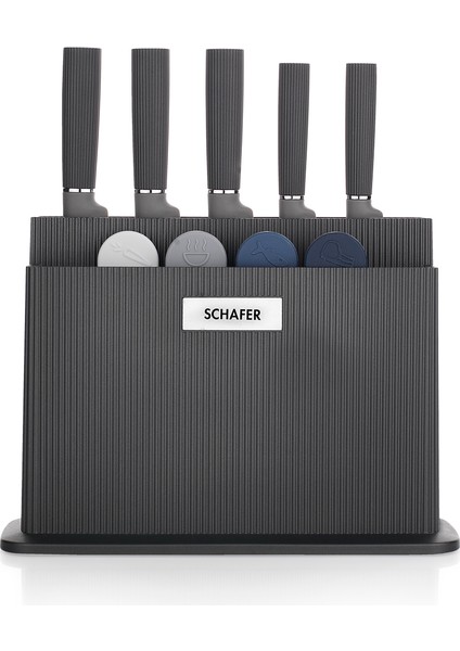 Forge Kesme Tahtası/bıçak Seti 10 Parça-Siyah modelleri