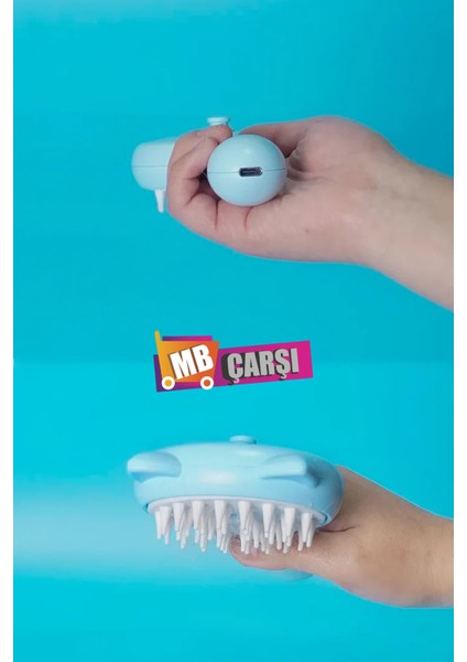 Kulaklı Buharlı Kedi Tarağı, Buharlı Kedi & Köpek Yıkama Fırçası Tarağı