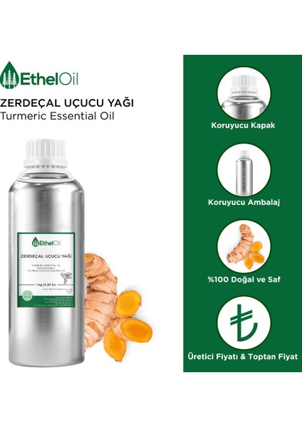 Zerdeçal Uçucu Yağı - 1 kg Saf ve Doğal Uçucu Yağ fiyatları