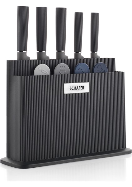 Forge Kesme Tahtası/bıçak Seti 10 Parça-Siyah fırsatları