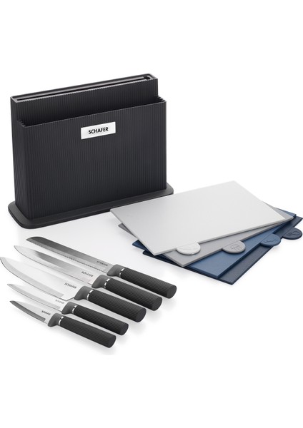 Forge Kesme Tahtası/bıçak Seti 10 Parça-Siyah indirimleri