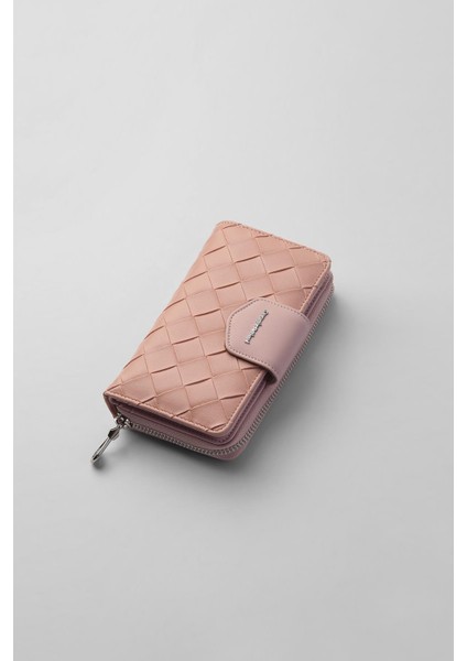 Büyük Boy Desenli Kadın Cüzdan - 65307 - Pudra fiyatları