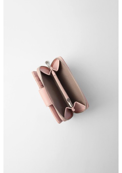 Büyük Boy Desenli Kadın Cüzdan - 65307 - Pudra modelleri
