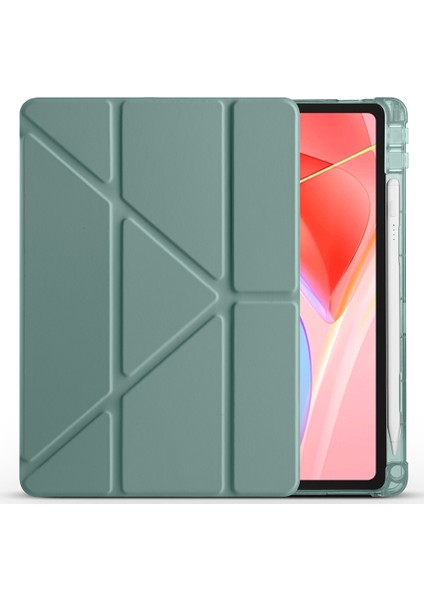 Lenovo Tab TB-311FU Kılıf Tri Folding Kalem Bölmeli Standlı Kılıf
