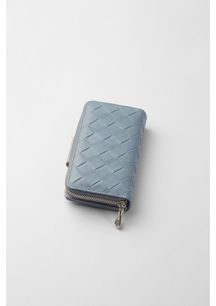 Büyük Boy Desenli Kadın Cüzdan - 65307 - Buz Mavisi indirimleri