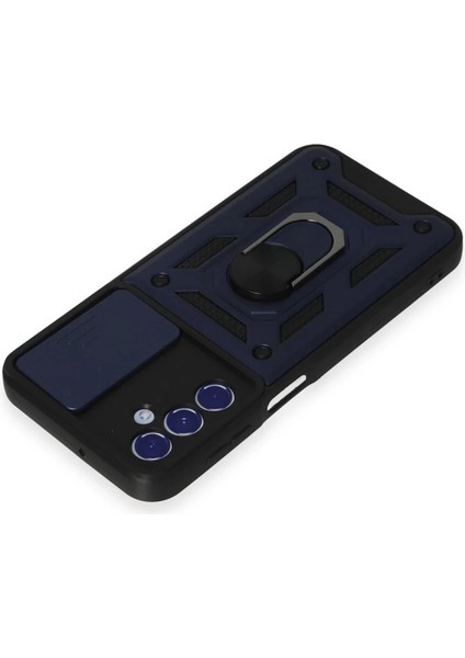 Samsung Galaxy M34 5g Kılıf Pars Lens Yüzüklü Silikon - LACIVERT-(5796) fiyatları