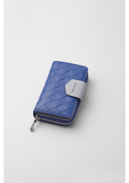 Büyük Boy Desenli Kadın Cüzdan - 65307 - Parlement/buz Mavisi fiyatları