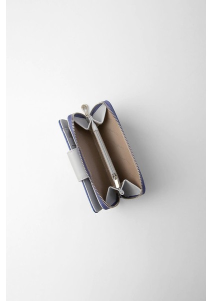 Büyük Boy Desenli Kadın Cüzdan - 65307 - Parlement/buz Mavisi modelleri