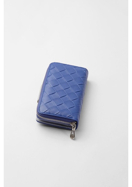 Büyük Boy Desenli Kadın Cüzdan - 65307 - Parlement/buz Mavisi indirimleri