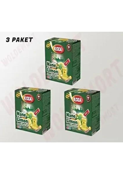 Nane Limon Aromalı Tek Içimlik Içecek Tozu 3 Paket