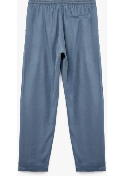 Viskon Cep Detaylı Rayon Tapered Beli Bağcıklı Pantolon fırsatları