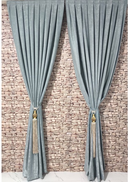 Fon Perde 2 Kanat 1/3 Sık Sık Pieli En 100 Boy 250