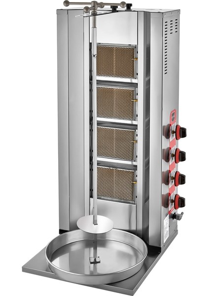 4 Radyanlı Doğalgazlı Ce Belgeli Döner Ocağı - D08
