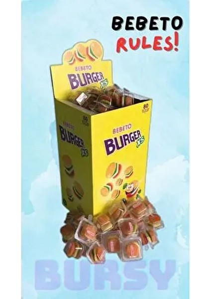 Burger Xs Jelibon (80 Adet)
