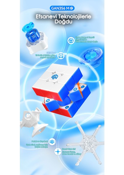 356 M E Frosted 3x3 48 Mıknatıslı Zeka Küpü GES Pro+ 12 Gerilim Ayarı TR Resmi Satıcısı fırsatları