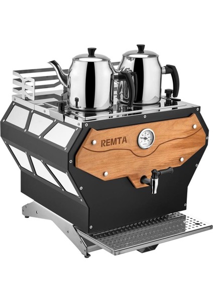 DE22 Pro Serisi 2 Demlikli Jumbo Çay Makinesi, 19 L