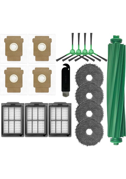 Irobot Roomba Plus 505 COMBO/405 Combo Elektrikli Süpürge Parçaları Için 17 Parça Ana Yan Fırça Hepa Filtreleri Paspas Pedi Toz Torbası (Yurt Dışından) fiyatları