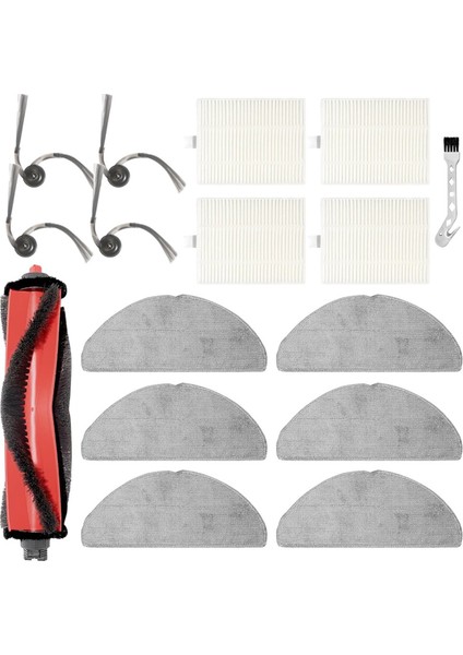 Roborock Q7 M5, Q7 M5+, Q7 L5 Robot Süpürge Parçaları Için Yedek Aksesuar Seti Ana Yan Fırça Hepa Filtreleri Paspas Bezi (Yurt Dışından)