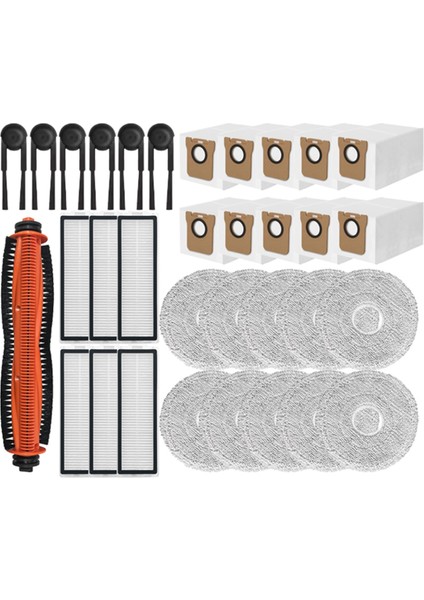 Xiaomi Mijia M40S OV31CN Elektrikli Süpürge Yedek Parçaları Ana Yan Fırça Hepa Filtre Paspas Pedi Toz Torbası (Yurt Dışından)