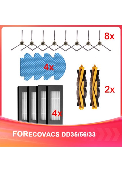 Ecovacs DD35/56/33 Robot Süpürgeler Için Süpürge Aksesuarları Yedek Malzemeleri (Yurt Dışından)