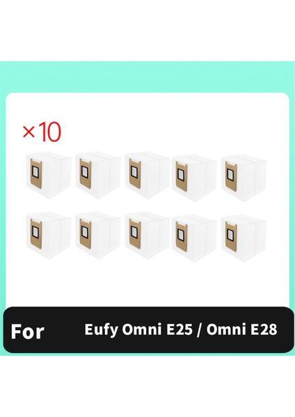 Eufy Omni E25 / Omni E28 Elektrikli Süpürge Aksesuarları Toz Torbası Yedek Parçaları Için 10 Adet Toz Torbası (Yurt Dışından) modelleri