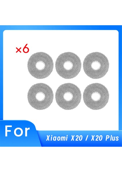 Xiaomi X20 / X20 Plus Elektrikli Süpürge Aksesuarları Için 6 Adet Temizleme Bezi (Yurt Dışından) fiyatları