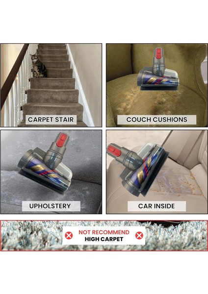 Dyson V10 Slim Için Elektrikli Yatak Toz Akarı Temizleme Fırçası / Kanepe Minderleri Için V12 Tüy Dökücü Vakum Aparatı (Yurt Dışından) fırsatları