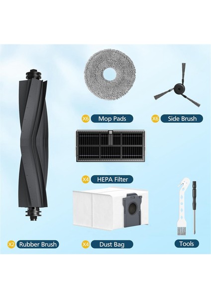 Dreame L40 Ultra / X40 Ultra / X40 Master Aksesuarları ve Mova P10 / P50 Pro Ultra Robot Süpürge Parçaları (Yurt Dışından) fiyatları