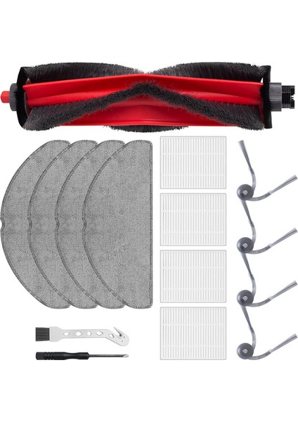 Roborock Q7 M5/ Q7 M5+/ Q7 L5 Elektrikli Süpürge Aksesuarları Için 15 Adet Yedek Parça Ana Yan Fırça Hepa Filtre Paspas Pedleri (Yurt Dışından) fiyatları