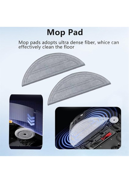 Roborock Saros 10 / G30 Robot Süpürge Için Yedek Paspas Pedleri Yeniden Kullanılabilir Yıkanabilir Paspas Bezi Aksesuarları 20 Adet (Yurt Dışından) fiyatları