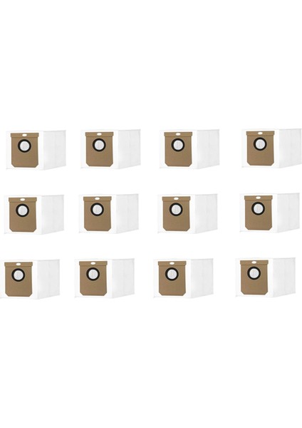 Eufy L60/L60 HIBRIT/L60 SES/L50 SES/L50 Kendiliğinden Boşalan Robot Süpürge Için 12 Adet Toz Torbası Ultra Dayanıklı Aksesuarlar (Yurt Dışından) fiyatları