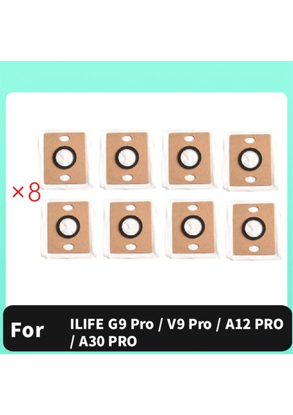 Ilıfe G9 Pro / V9 Pro / A12 Pro / A30 Pro Elektrikli Süpürge Aksesuarları Toz Torbası Yedek Parçaları Için 8 Adet Toz Torbası (Yurt Dışından) fiyatları