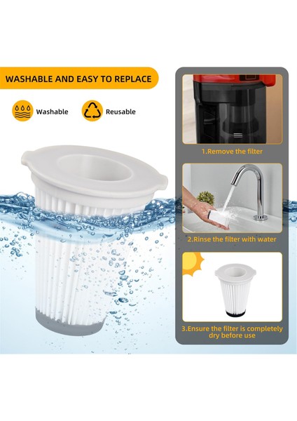 Einhell Te-Sv 18 Li Için 4 Adet Filtre, Yıkanabilir Filtreli Elektrikli Süpürge Aksesuarları, Yeniden Kullanılabilir Katlı Filtre (Yurt Dışından) fırsatları
