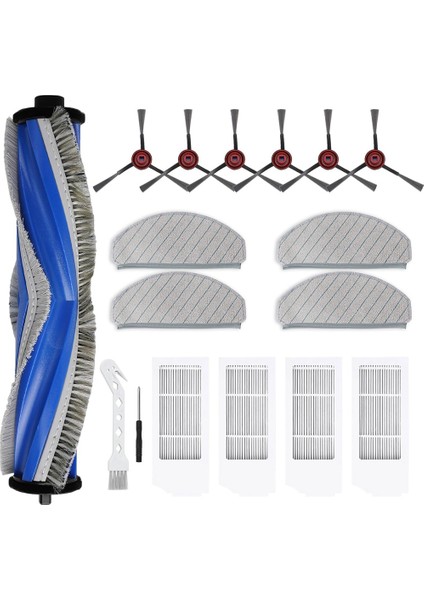 Ecovacs Deebot N20 PLUS/N20 Pro Plus Robot Süpürge Aksesuarları, Yedek Parçalar Ana Yan Fırça, Filtre, Paspas Pedi (Yurt Dışından)