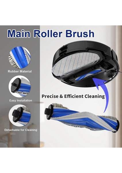 Ecovacs Deebot N20 PLUS/N20 Pro Plus Robot Süpürge Aksesuarları, Yedek Parçalar Ana Yan Fırça, Filtre, Paspas Pedi (Yurt Dışından) fiyatları