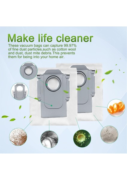 Roborock Qv 35A / Qr 598 / Qr 798 Robot Süpürge Aksesuarları Için 10 Adet Yedek Parça Toz Torbası (Yurt Dışından) modelleri