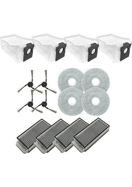 Dreame X50 ULTRA/S40 Enhanced Edition Süpürme Robotu Temizleyici Parçaları Için 16 Parça Yedek Ana Yan Fırça Paspas Filtresi (Yurt Dışından) fiyatları