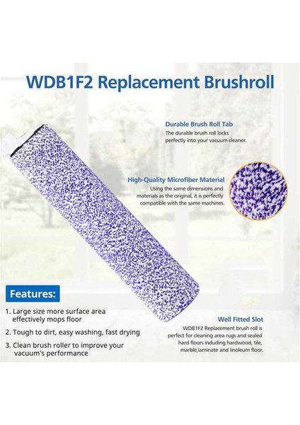 Shark WDB1F2 Hydrovac AW201 AW302 WD201 WD100 WD200 WD101 WD200C Elektrikli Süpürge Yedek Parçaları Için 2 Adet Fırça Rulosu (Yurt Dışından) fırsatları