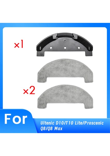 Ultenic D10/T10 Lite/proscenic Q8/q8 Max Robot Süpürge Yedek Parçaları Için Paspas Pedi ve Paspas Tutucu (Yurt Dışından)