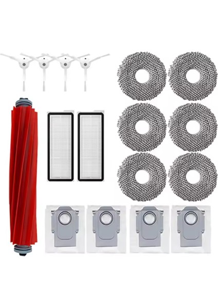 Roborock Q Revo Maxv/q Revo S/q Revo Pro Yedek Parçaları Vakum Fırçası Toz Torbası Hepa Filtre Paspas Bezleri (Yurt Dışından)
