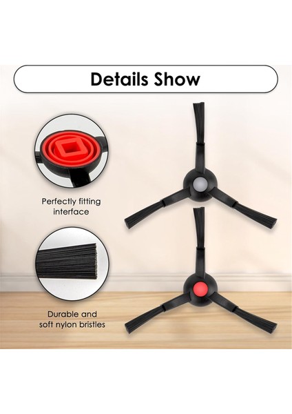 Eufy Omni S1 PRO/E28/E35/E25 Robot Süpürge Için Yedek Yan Fırçalar, Köşe Fırçası Aksesuar Seti (Yurt Dışından) modelleri
