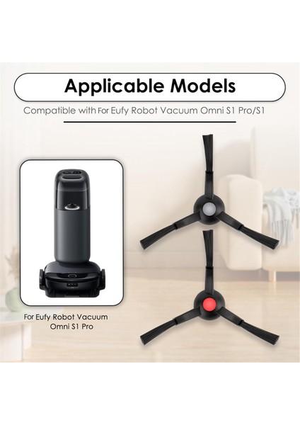 Eufy Omni S1 PRO/E28/E35/E25 Robot Süpürge Için Yedek Yan Fırçalar, Köşe Fırçası Aksesuar Seti (Yurt Dışından) fırsatları
